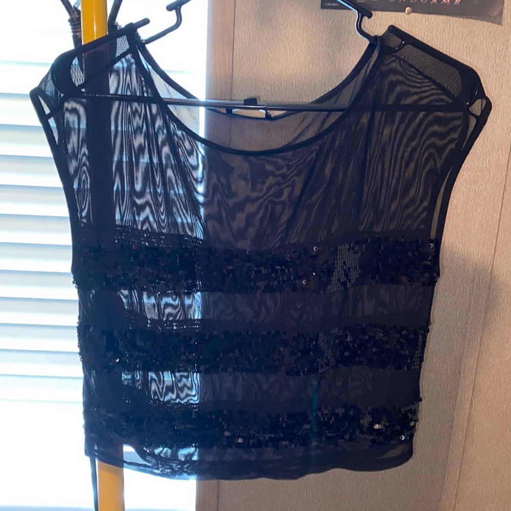 Bebe see through blouse